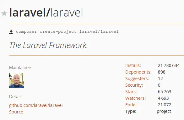 Laravel downloads statistics