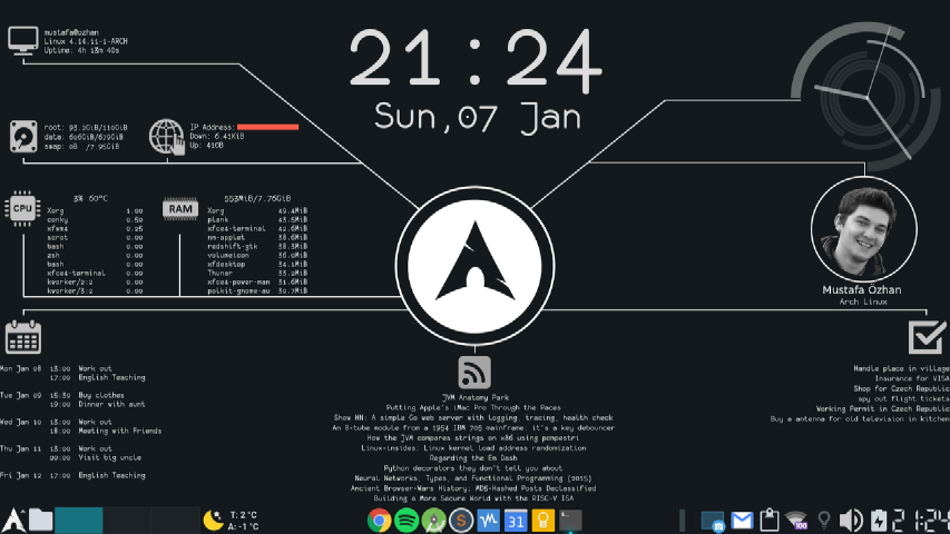 Conky Linux – light system monitor for your desktop